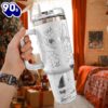 Stitch Cartoon Custom Stanley Quencher 40oz Stainless Steel Tumbler With Handle