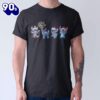 Stitch Christmas Lights Mickey Balloon T-Shirt Disney Gift Summer