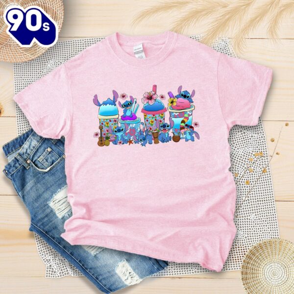 Stitch Coffee Lover Shirt Summer Vacation Aloha Disney Gift Gift Summer