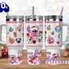Stitch Custom Stanley Quencher 40oz Stainless Steel Tumbler With Handle