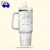 Stitch Disney Cartoon Custom Stanley Quencher 40oz Stainless Steel Tumbler With