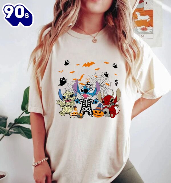 Stitch Halloween Stitch Spooky Season Shirt Disney Trick Or Treat T-shirt Gift Summer
