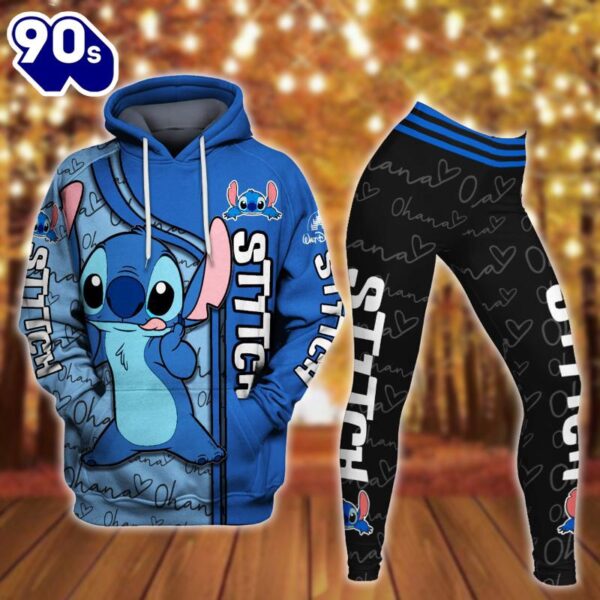 Stitch Hoodie And Leggings Set