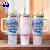 Stitch Movie Custom Stanley Quencher 40oz Stainless Steel Tumbler With Handle