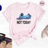 Stitch Not Today Shirt Disney Low Energy Funny Sarcastic Lazy Tee Gift Summer