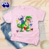 Stitch Riding Dinosaur Shirt T-Rex Disney Tee Gift for Family Gift Summer