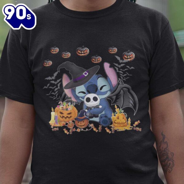 Stitch Witch Stitch Lover Disney Lover Halloween T-shirt Gift Summer
