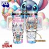 Stitch x Happy Easter Cartoon Custom Stanley Quencher 40oz Stainless Steel Tumbler With Handle