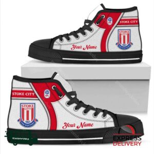 Stoke City Personalzied High Top Canvas Shoes