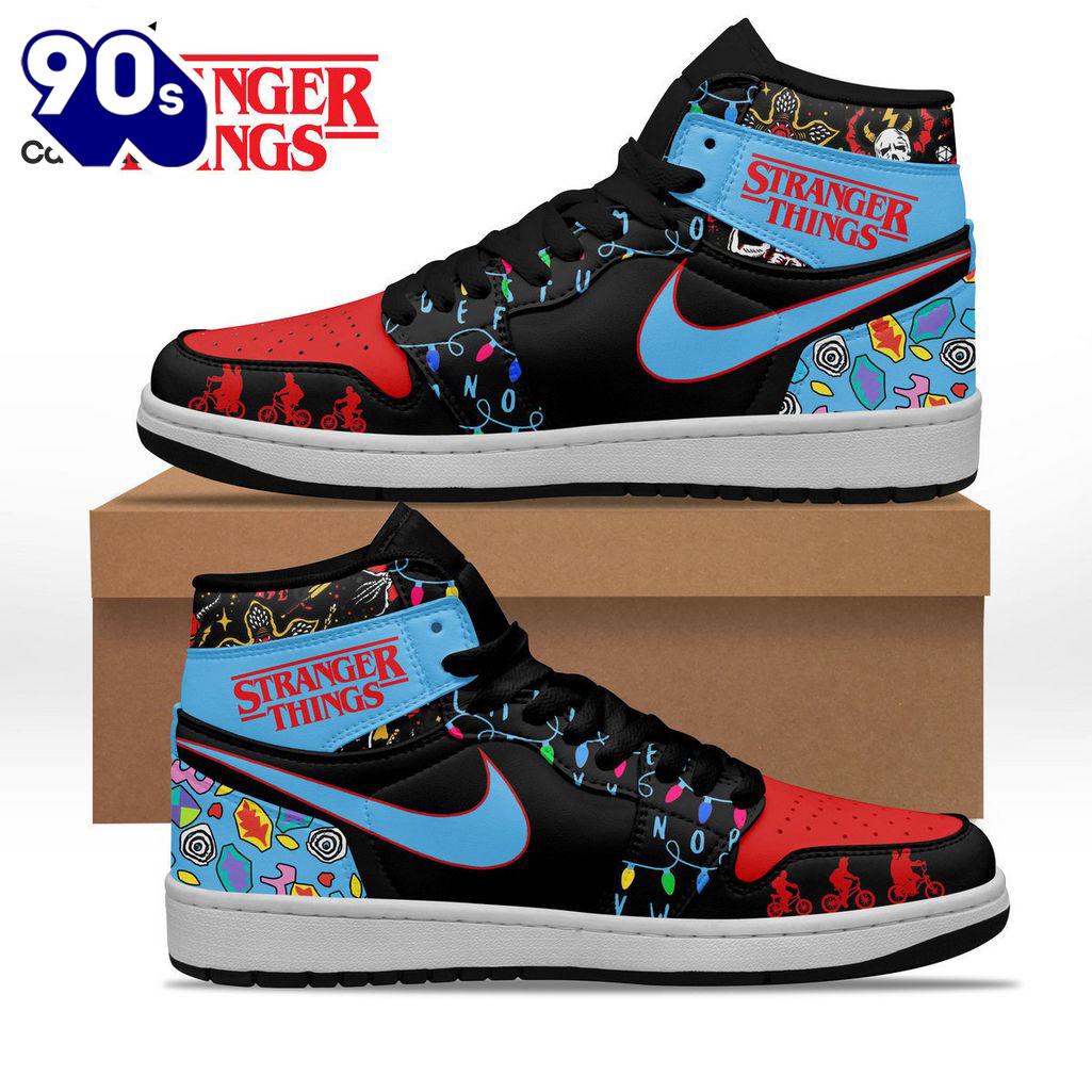 Gift Summer Stranger Things Nike Logo Design Air Jordan 1 High Top Gift Summer Stranger Things Nike Logo Design Air Jordan 1 High Top