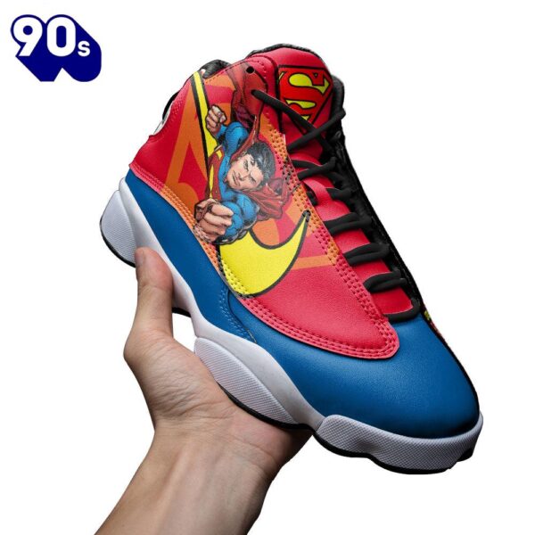 Superman Air Jordan 13 Sneakers Super Heroes Custom Shoes