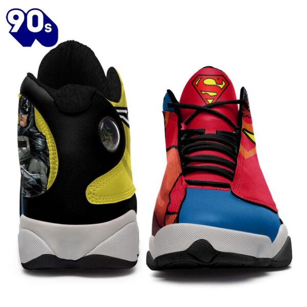 Superman vs Batman Air Jordan 13 Sneakers Super Heroes Custom Shoes