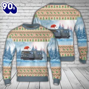 Swedish Army Bandvagn 206 Bv 206 Christmas AOP Sweater