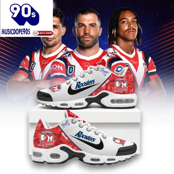 Sydney Roosters Custom Name Nike Air Max Plus Shoes For Fans