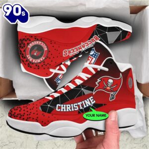 Tampa Bay Buccaneers NFL Personalized Jordan 13 Shoes