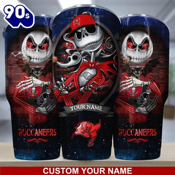 Tampa Bay Buccaneers NFL-Custom Tumbler Jack The Nightmare Before Christmas