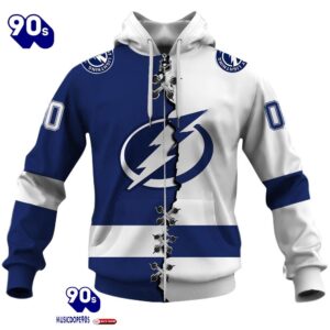 Tampa Bay Lightning Personalized NHL Mix Jersey Hoodie Set