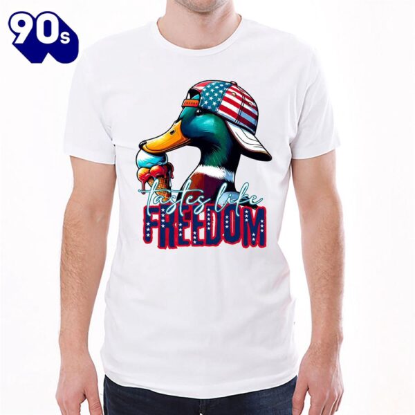 Tastes Like Freedom, 4th of July Duck Hunting Classic Unisex T-Shirt Gildan