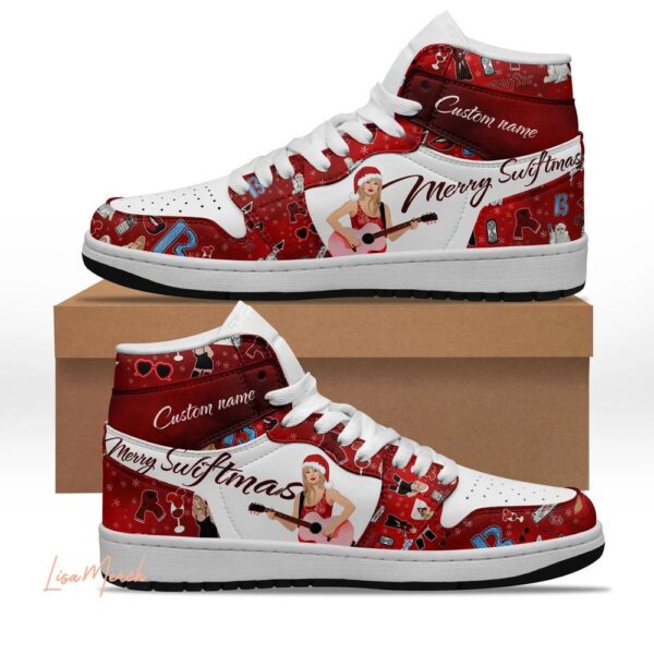 Taylor Swift Merry Swifmas Air Jordan 1 Sneakers AJ1 Shoes