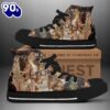 Taylor Swift Pose, Swiftie,Taylor Swift High Top Canvas Shoes  For Fans