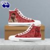 Taylor Swift Red Shoes, Swiftie,Taylor Swift High Top Canvas Shoes  For Fans