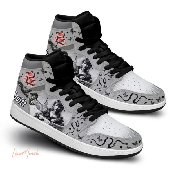 Taylor Swift Reputation Era Snake Air Jordan 1 Sneakers AJ1 Shoes