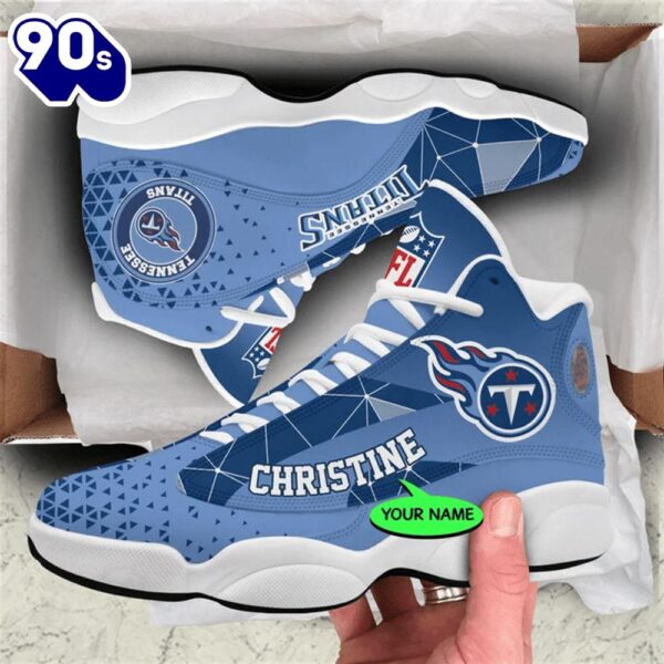 Tennessee Titans NFL Personalized Jordan 13 Shoes