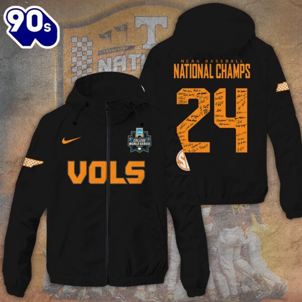 Tennessee Volunteers Baseball 3D Windbreaker Jacket For Man And Women