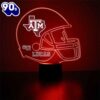 Texas A&M Helmet Led Sports Fan Lamp Custom Light Gift Christmas