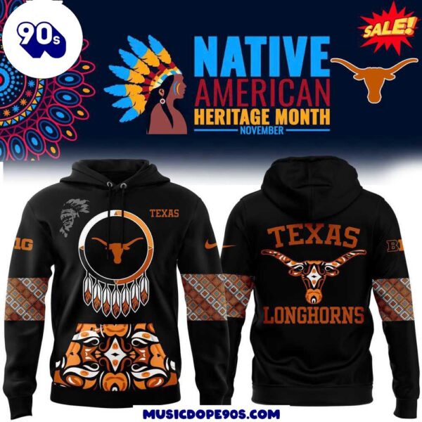 Texas Longhorns 2024 Native American Heritage Month Premium Limited Pullover Hoodie