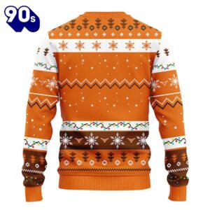 Texas Longhorns Hohoho Mickey Christmas Ugly Sweater