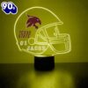 Texas State University Bobcats Football Helmet Led Sports Fan Lamp Custom Light Gift Christmas