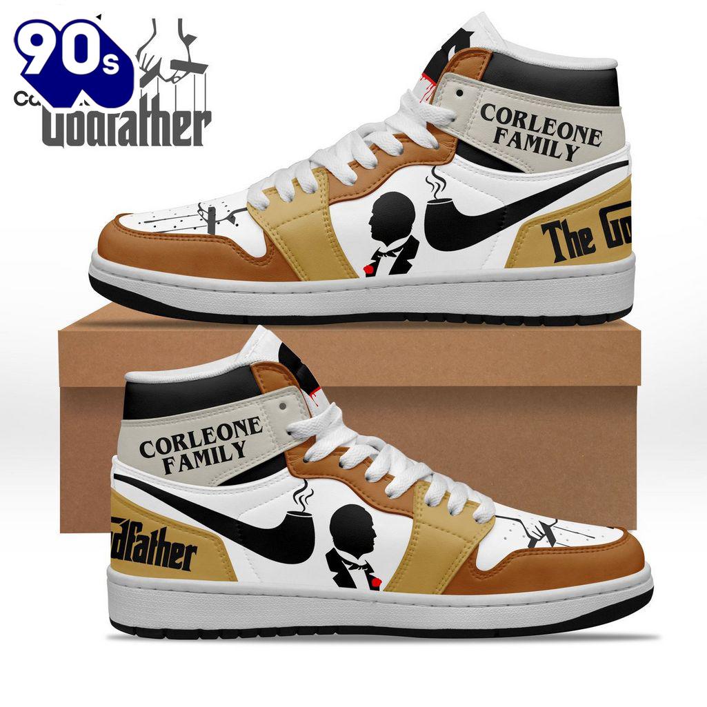 Gift Summer The Godfather Corleone Family Design Air Jordan 1 High Top Gift Summer The Godfather Corleone Family Design Air Jordan 1 High Top