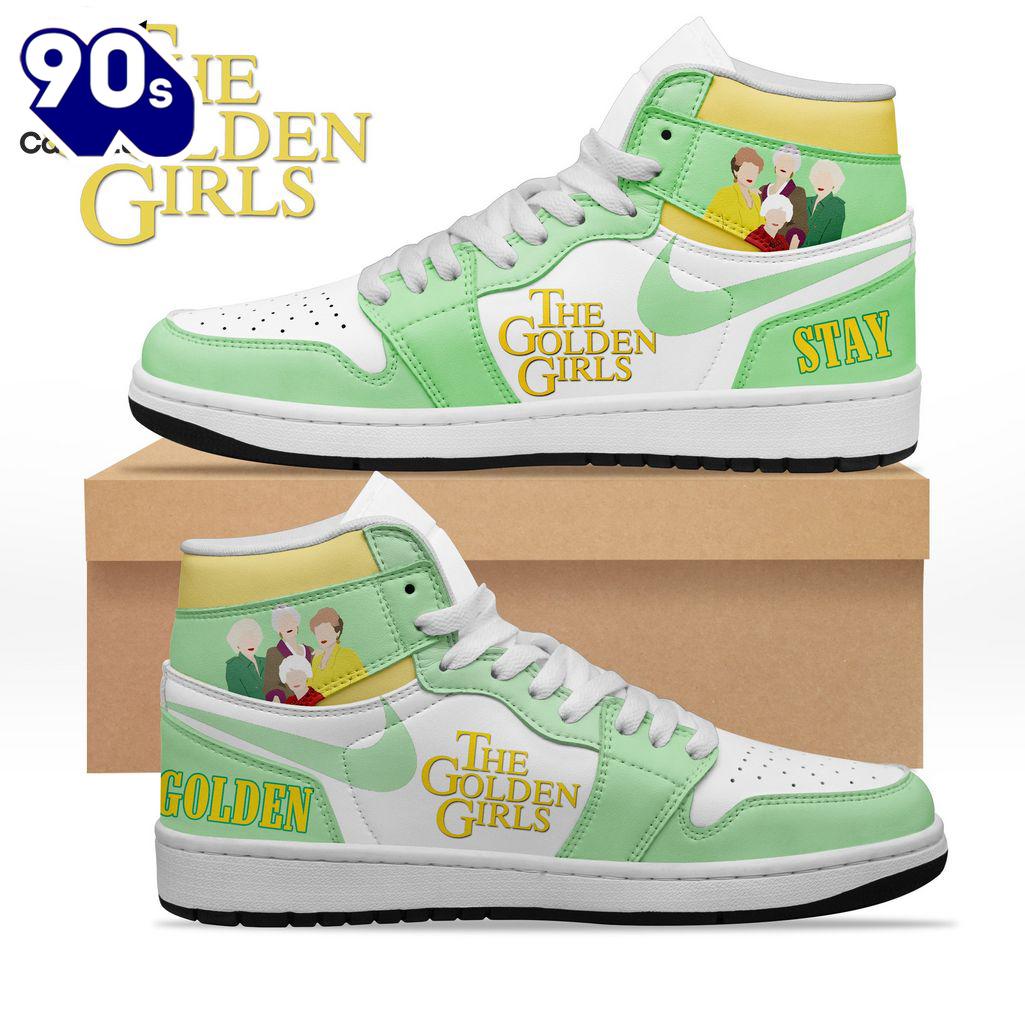 Gift Summer The Golden Girls Stay Nike Green Design Air Jordan 1 High Top Gift Summer The Golden Girls Stay Nike Green Design Air Jordan 1 High Top