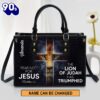 The Lion Of Judah Has Triumphed Leather Bag , Christian Bags  Gift For Women Christmas