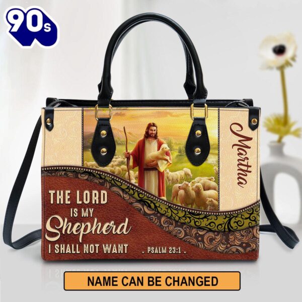 The Lord Is My Shepherd I Shall Not Want Personalized Christian Leather Bag For Women , Christian Bags  Gift For Women Christmas