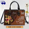 The Lord Will Fight For Me Personalized Floral Cross Leather Bag For Women , Christian Bags  Gift For Women Christmas