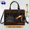 The Man On The Cross Never Stops Loving Leather Bag , Christian Bags  Gift For Women Christmas