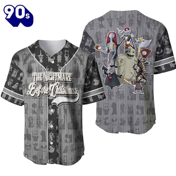 The Nightmare Before Christmas Baseball Jersey  Gift For Fans