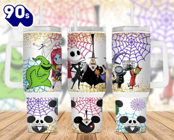 The Nightmare Before Christmas Cartoon Custom Stanley Cup 40 Oz Tumbler With Handle 5