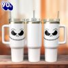 The Nightmare Before Christmas Movie Custom Stanley Quencher 40oz Stainless Steel Tumbler With Handle  For Fans