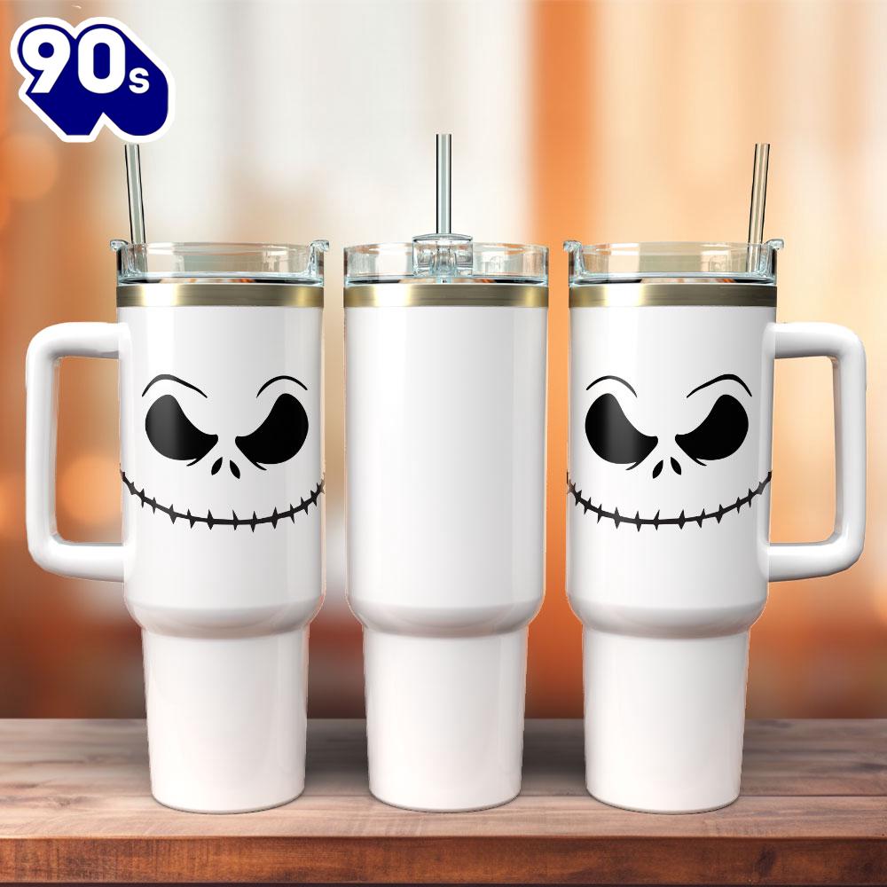 The Nightmare Before Christmas Movie Custom Stanley Quencher 40oz Stainless Steel Tumbler With Handle For Fans The Nightmare Before Christmas Movie Custom Stanley Quencher 40oz Stainless Steel Tumbler With Handle For Fans