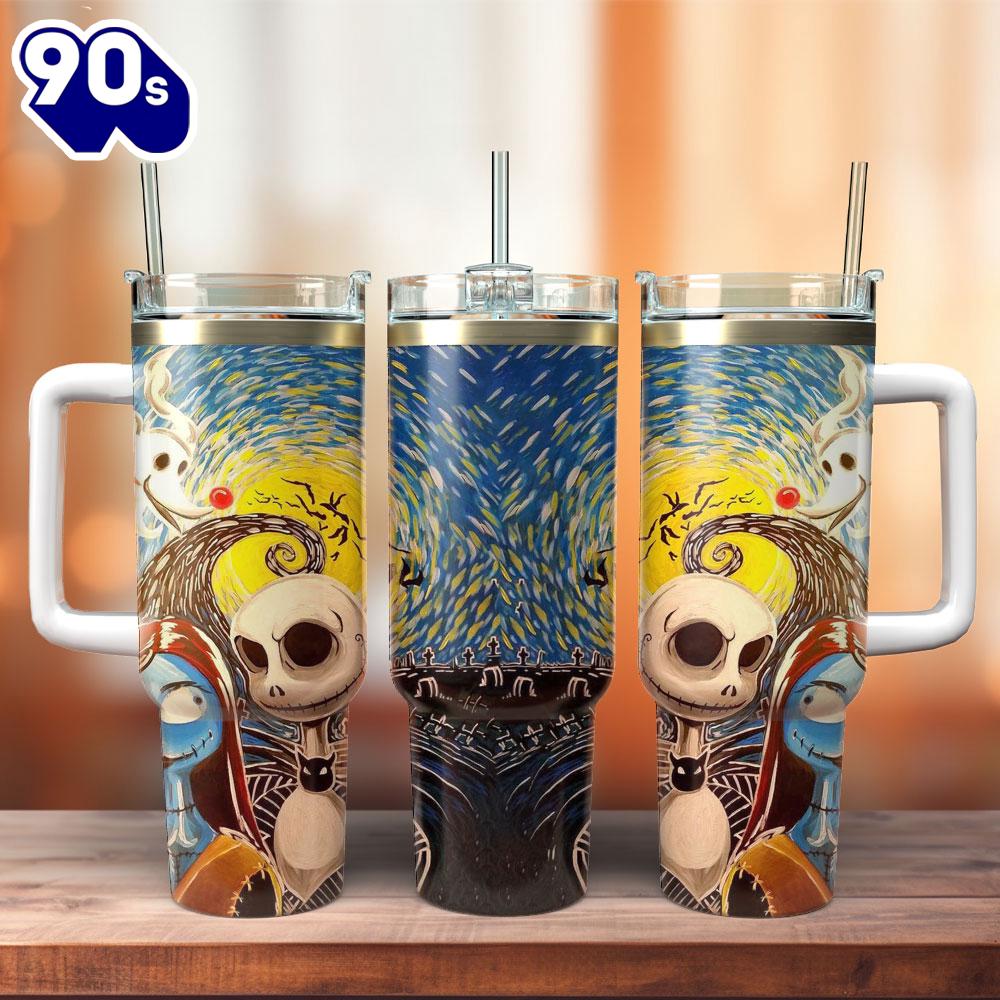 The Nightmare Before Christmas Movie Custom Stanley Quencher 40oz Stainless Steel Tumbler With Handle 3 For Fans The Nightmare Before Christmas Movie Custom Stanley Quencher 40oz Stainless Steel Tumbler With Handle 3 For Fans