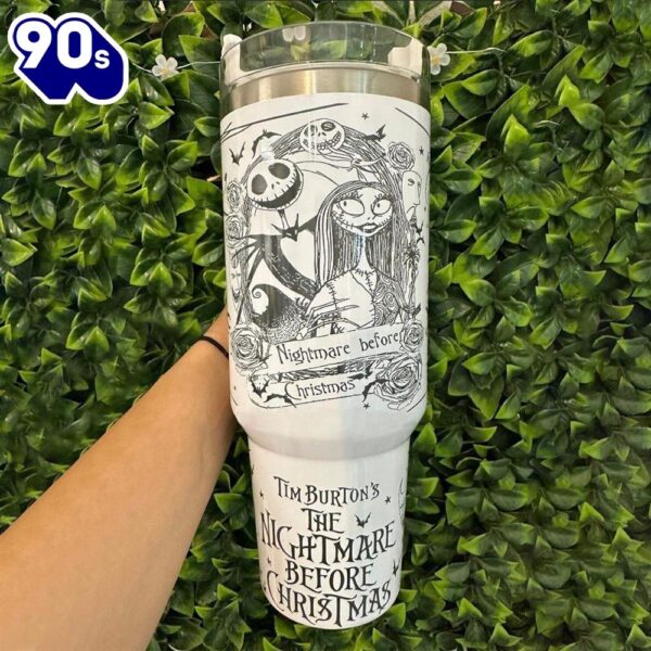 The Nightmare Before Christmas Movies Custom Stanley Cup 40 Oz Tumbler With Handle