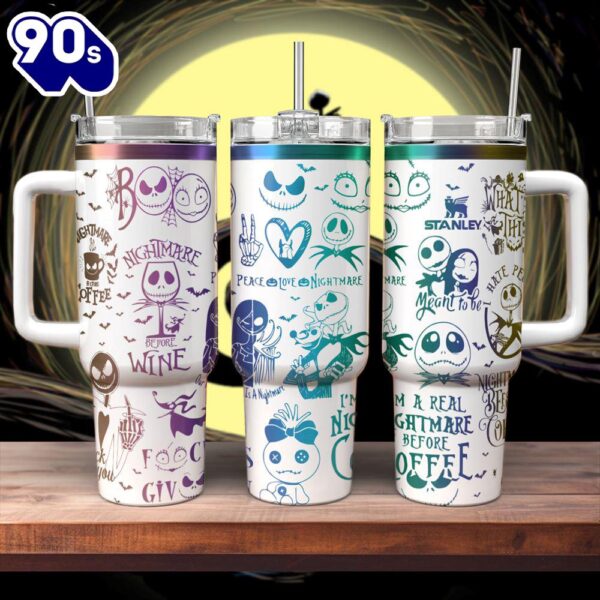 The Nightmare Before Christmas Movies Custom Stanley Cup 40 Oz Tumbler With Handle 16