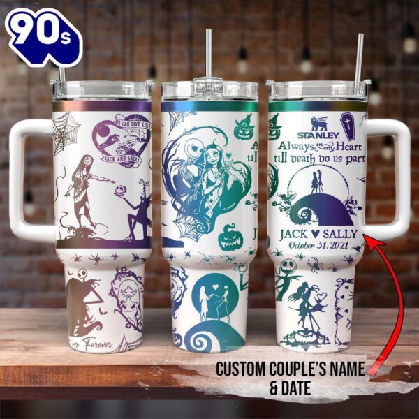 The Nightmare Before Christmas Movies Custom Stanley Cup 40 Oz Tumbler With Handle 18