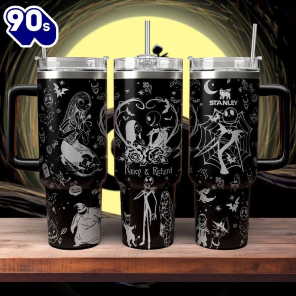 The Nightmare Before Christmas Movies Custom Stanley Cup 40 Oz Tumbler With Handle  6