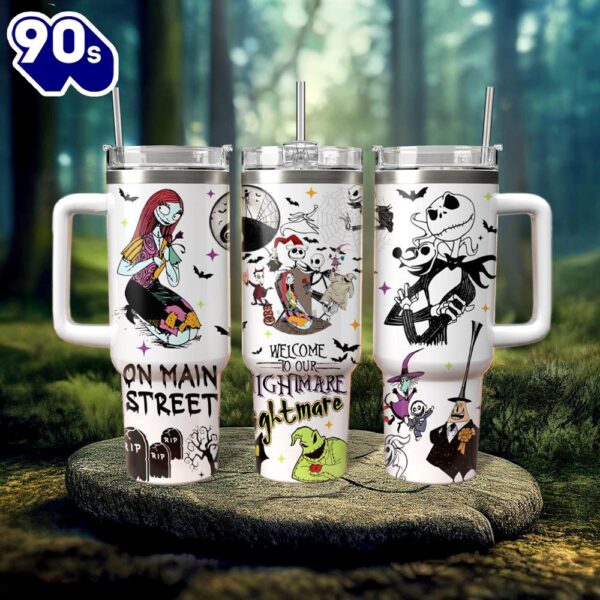 The Nightmare Before Christmas Movies Custom Stanley Cup 40 Oz Tumbler With Handle  9