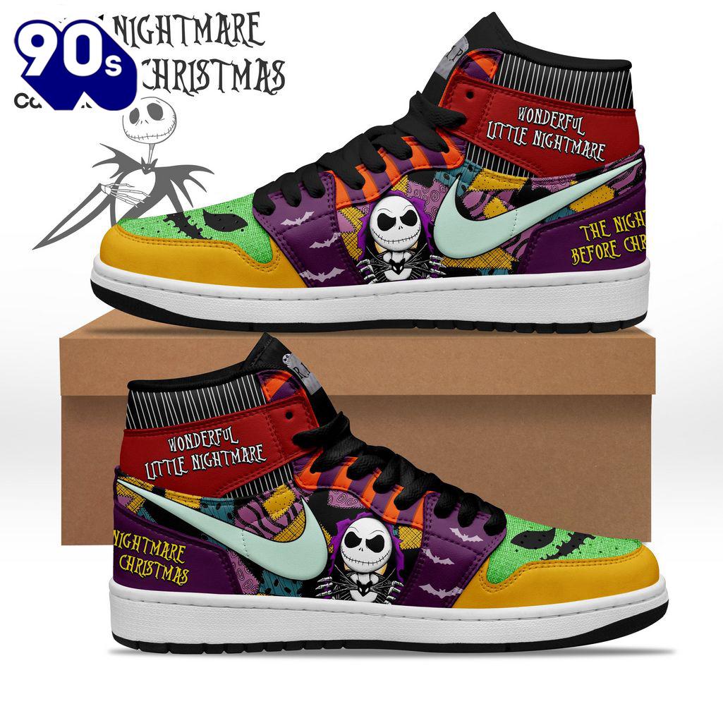 Gift Summer The Nightmare Before Christmas Skull Nike Logo Design Air Jordan 1 High Top Gift Summer The Nightmare Before Christmas Skull Nike Logo Design Air Jordan 1 High Top