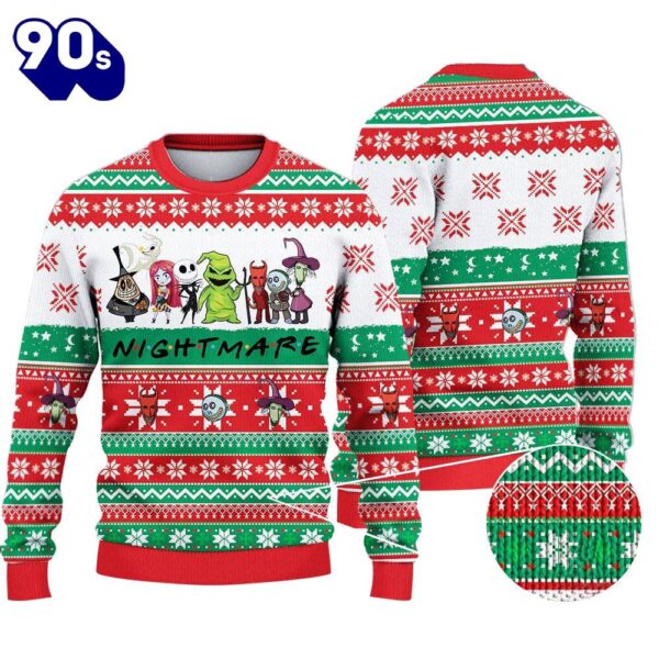 Merry Christmas The Nightmare Before Christmas Ugly Sweater